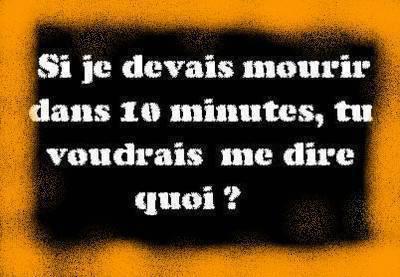 tu vas me dire koi à ton avis